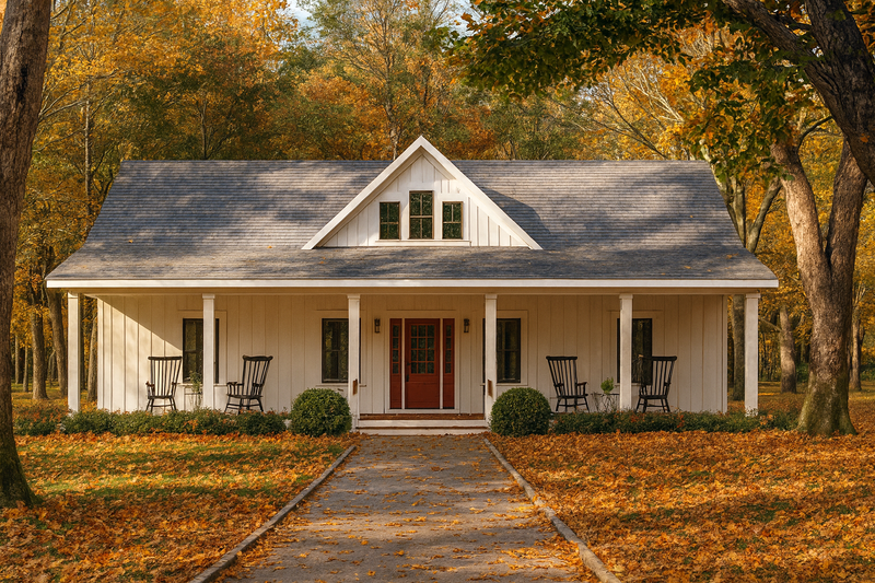 Home Plan - Farmhouse Exterior - Front Elevation Plan #44-273