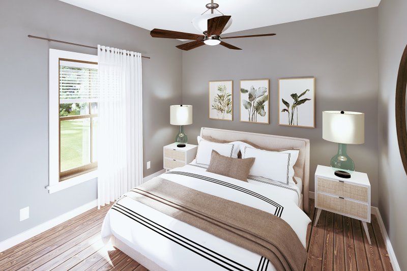 House Plan Design - Interior - Bedroom for Ranch House Plan #44-239 - 3 bed, 2 bath