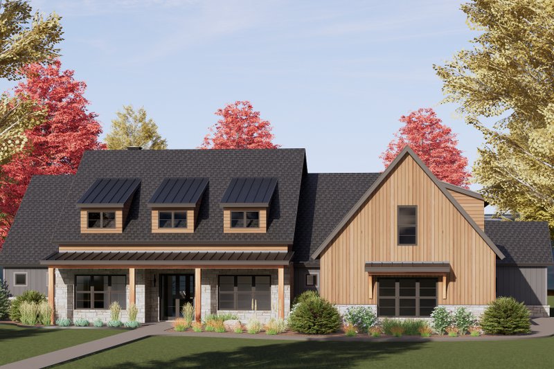 Home Plan - Exterior - Front Elevation 4 for Farmhouse House Plan #1096-27 - 4 bed, 4.5 bath