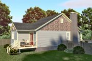 Bungalow Style House Plan - 2 Beds 2 Baths 1067 Sq/Ft Plan #79-307 Exterior 