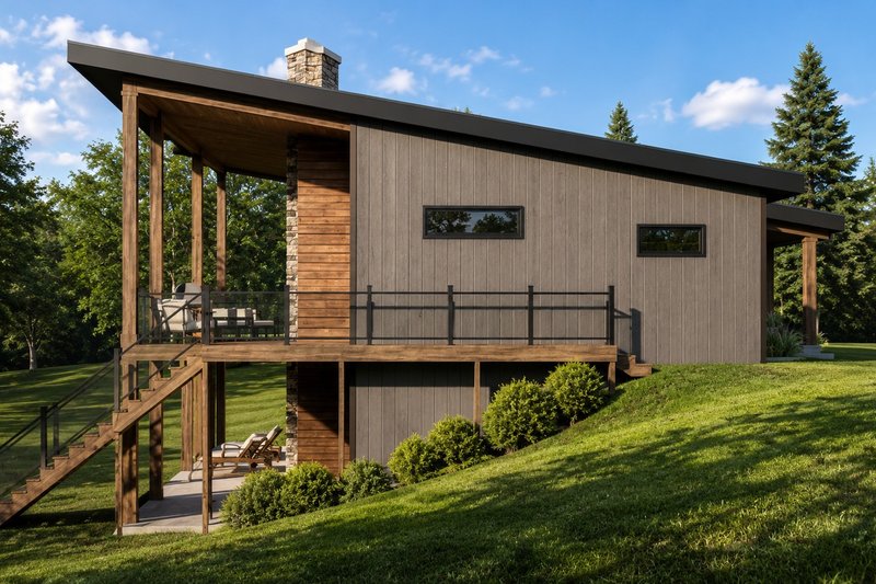 Architectural House Design - Exterior - Other Elevation 1 for Contemporary House Plan #1064-490 - 2 bed, 2.5 bath