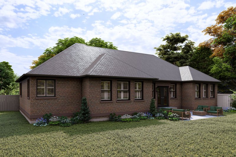 Dream House Plan - Exterior - Rear Elevation for Traditional House Plan #1060-272 - 3 bed, 2.5 bath