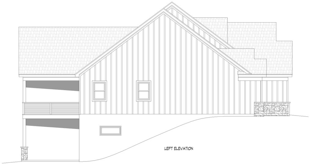 Exterior - Other Elevation for Country House Plan #932-1442 - 4 bed, 4.5 bath