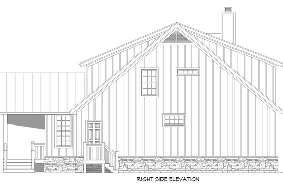 Exterior - Other Elevation for Farmhouse House Plan #932-702 - 3 bed, 2.5 bath