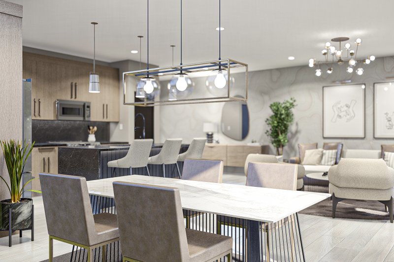 Home Plan - Interior - Dining Room 1 for Modern House Plan #455-530 - 3 bed, 2.5 bath