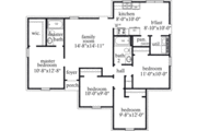 Mediterranean Style House Plan - 4 Beds 2 Baths 1276 Sq/Ft Plan #69-127 