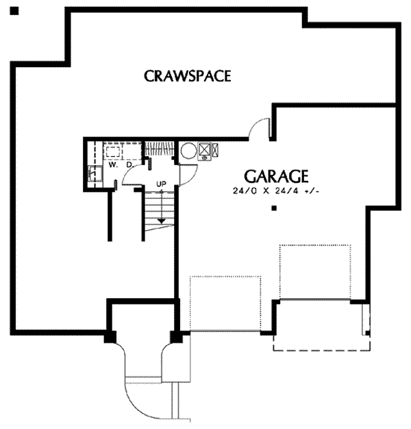 Dream House Plan - Traditional Floor Plan - Lower Floor Plan #48-203