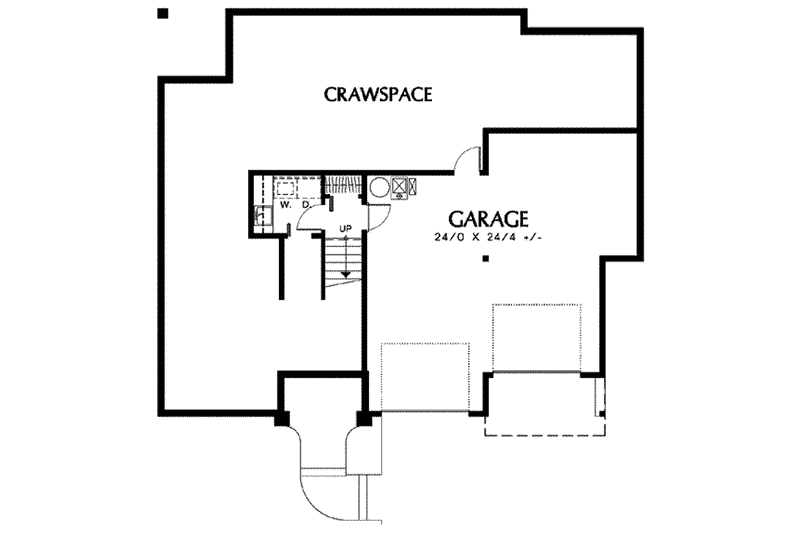 Home Plan - Floor Plan - Lower Floor for Traditional House Plan #48-203 - 4 bed, 2 bath