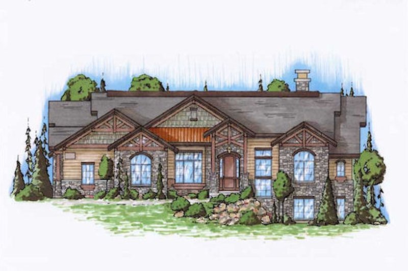 Home Plan - Traditional Exterior - Front Elevation Plan #5-302