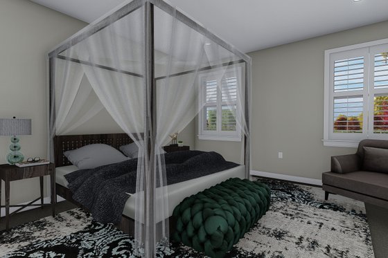 Interior - Master Bedroom 2 for Craftsman House Plan #1060-102 - 3 bed, 2.5 bath