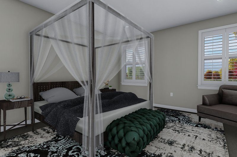 Architectural House Design - Interior - Master Bedroom 2 for Craftsman House Plan #1060-102 - 3 bed, 2.5 bath
