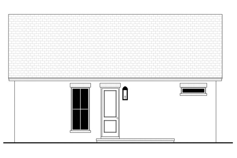 House Plan Design - Exterior - Rear Elevation for Traditional House Plan #430-310 - 2 bed, 2 bath
