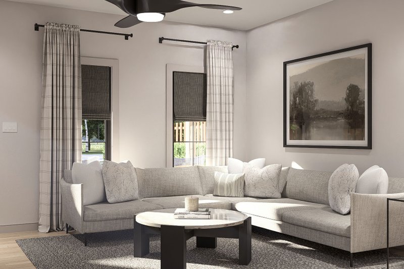 Home Plan - Interior - Family Room for Traditional House Plan #455-721 - 3 bed, 2.5 bath
