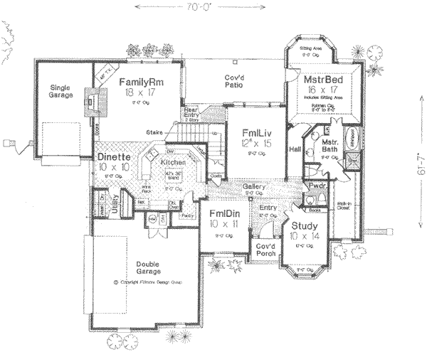 European Floor Plan - Main Floor Plan #310-388