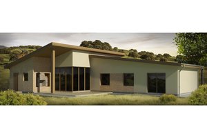Modern Exterior - Front Elevation Plan #906-26