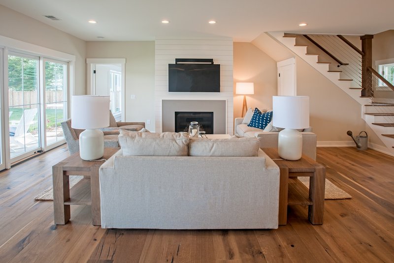 Architectural House Design - Interior - Family Room 1 for Farmhouse House Plan #901-132 - 3 bed, 2.5 bath