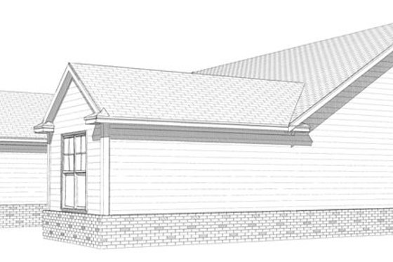Exterior - Other Elevation for Bungalow House Plan #63-183 - 3 bed, 2 bath
