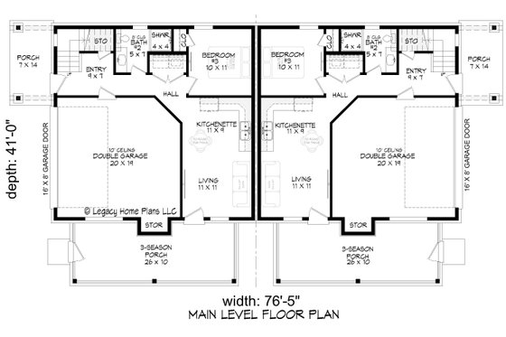 Floor Plan - Lower Floor for Country House Plan #932-1196 - 6 bed, 4 bath
