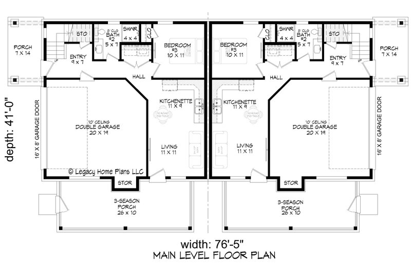 Architectural House Design - Floor Plan - Lower Floor for Country House Plan #932-1196 - 6 bed, 4 bath