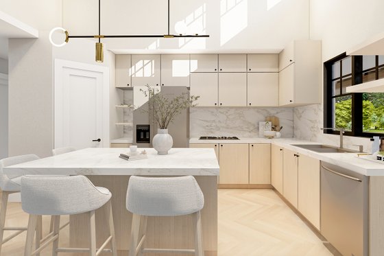 Interior - Kitchen for Cottage House Plan #124-1366 - 3 bed, 2.5 bath