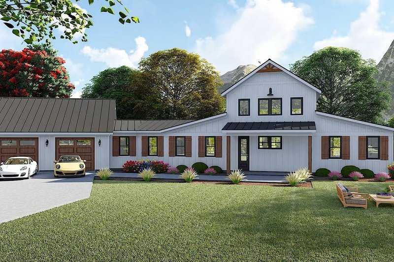 House Design - Exterior - Front Elevation 5 for Barndominium House Plan #932-1202 - 2 bed, 2 bath