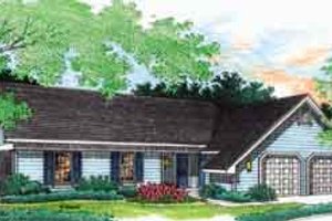 Ranch Exterior - Front Elevation Plan #45-222