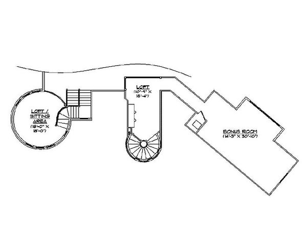 Country Floor Plan - Upper Floor Plan #5-417