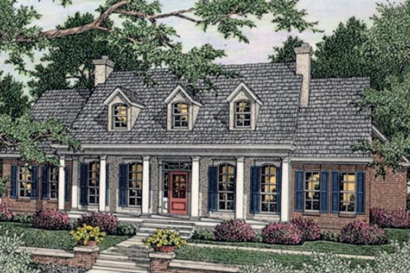 Home Plan - Southern Exterior - Front Elevation Plan #406-103