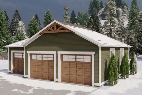 Exterior - Front Elevation 3 for Traditional House Plan #1060-119, 0 bath
