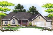 Traditional Style House Plan - 3 Beds 2.5 Baths 2017 Sq/Ft Plan #70-282 