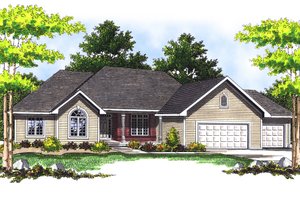 Traditional Exterior - Front Elevation Plan #70-282