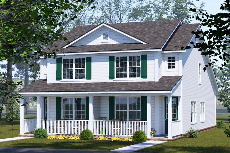 Home Plan - Exterior - Other Elevation 3 for Traditional House Plan #513-2442 - 3 bed, 3 bath