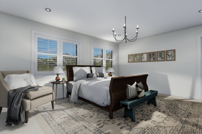 House Plan Design - Interior - Master Bedroom 1 for Craftsman House Plan #1060-65 - 3 bed, 2.5 bath