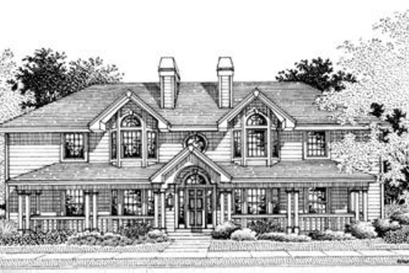 Home Plan - Exterior - Front Elevation 3 for Country House Plan #57-143 - 1 bed, 1 bath
