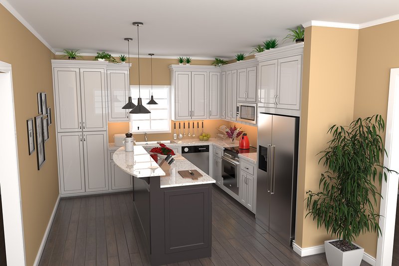 House Blueprint - Interior - Kitchen for Country House Plan #21-459 - 3 bed, 2 bath