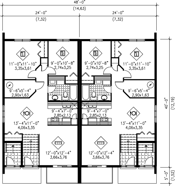 Contemporary Floor Plan - Main Floor Plan #25-337