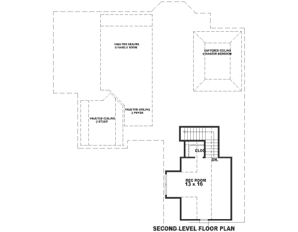 European Floor Plan - Upper Floor Plan #81-250