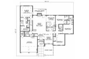 European Style House Plan - 4 Beds 2.5 Baths 2507 Sq/Ft Plan #17-200 