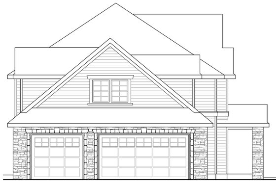 Exterior - Other Elevation for Traditional House Plan #124-598 - 4 bed, 3.5 bath