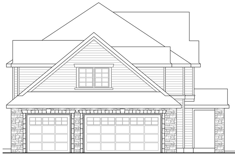 Home Plan - Exterior - Other Elevation for Traditional House Plan #124-598 - 4 bed, 3.5 bath