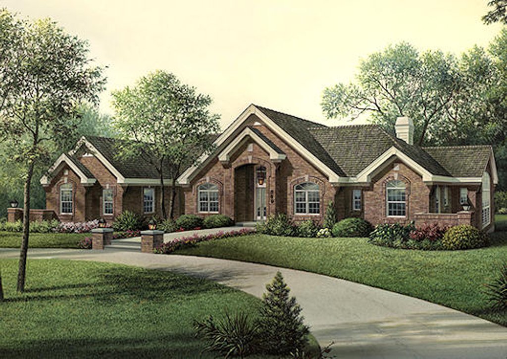 Ranch Style House Plan - 3 Beds 2.5 Baths 3352 Sq/Ft Plan #57-370