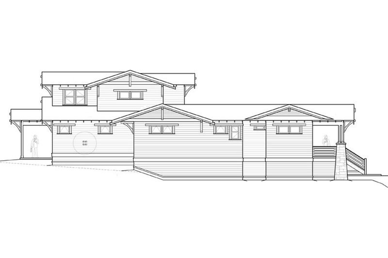 Dream House Plan - Exterior - Other Elevation 1 for Craftsman House Plan #895-45 - 4 bed, 3 bath