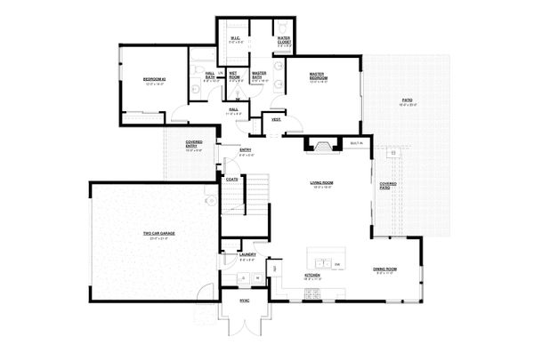 Modern Floor Plan - Main Floor Plan #895-113