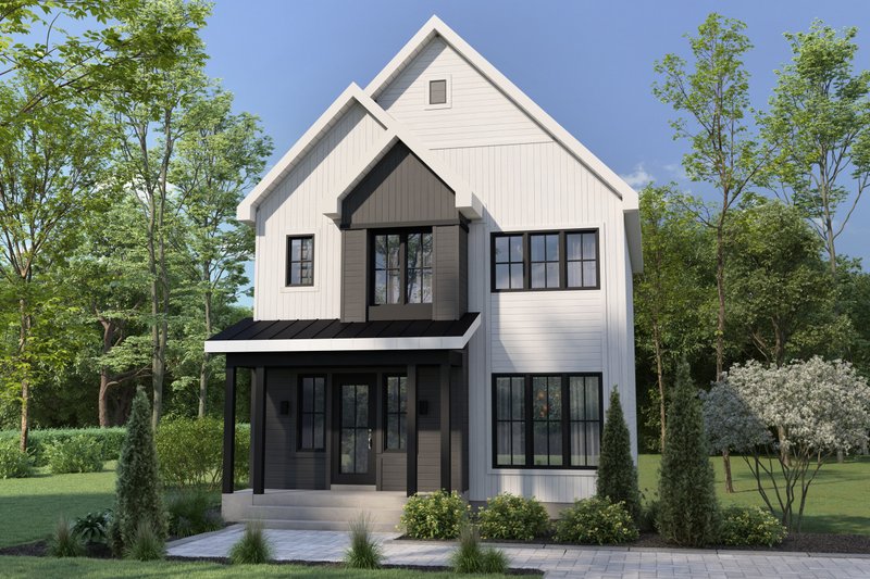 House Blueprint - Farmhouse Photo Plan #25-5048