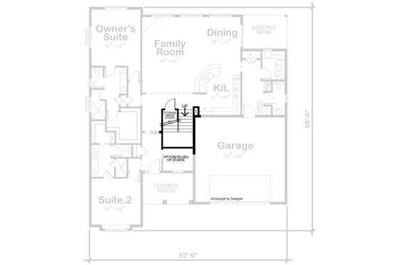 Floor Plan - Other Floor for Craftsman House Plan #20-2281 - 4 bed, 4.5 bath