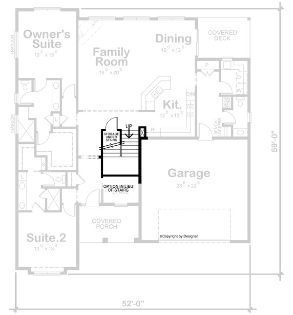 House Plan Design - Craftsman Floor Plan - Other Floor Plan #20-2281