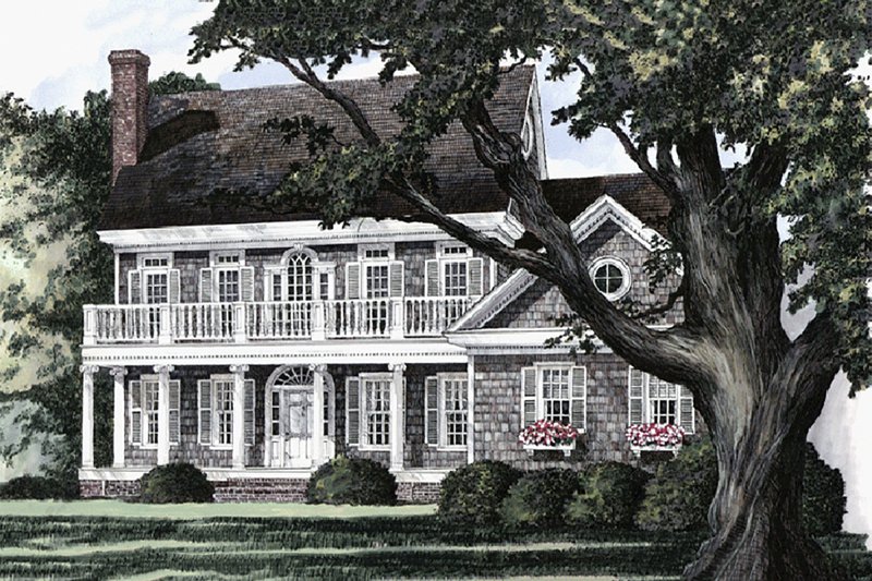 Architectural House Design - Southern Exterior - Front Elevation Plan #137-174