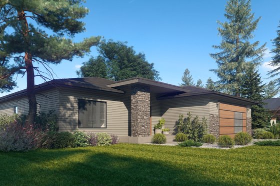 Exterior - Other Elevation for Traditional House Plan #1066-122 - 3 bed, 2 bath