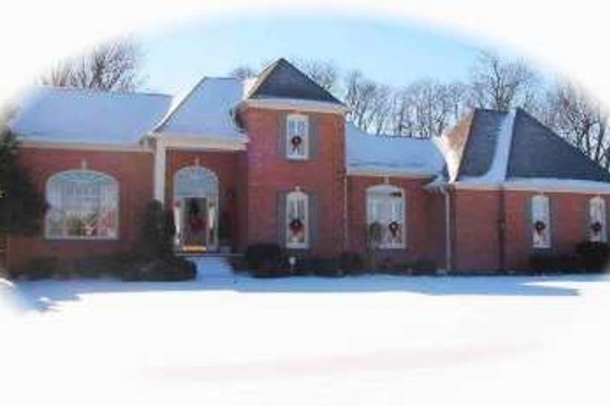 Exterior - Front Elevation for European House Plan #81-1484 - 3 bed, 2.5 bath