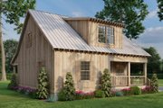 Farmhouse Style House Plan - 2 Beds 2 Baths 1400 Sq/Ft Plan #17-2019 